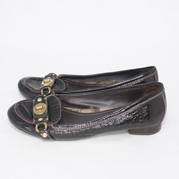 Coach Katrin Vintage Style Brown Loafers, Size 8.5 - Picture 2 of 9